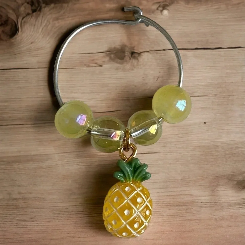 🍄Fruity Wine Glass Charms